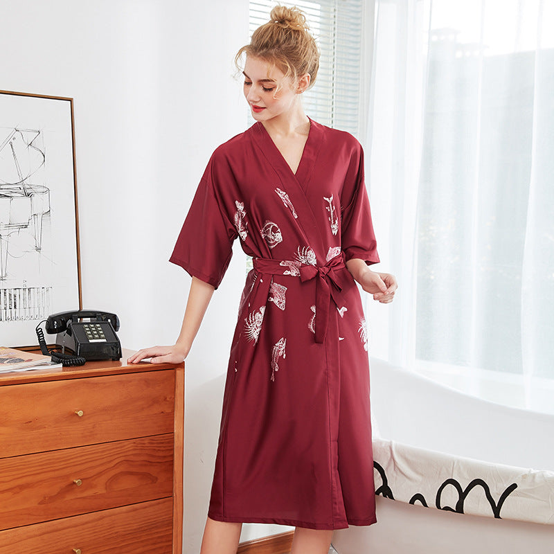 Rob silk long sleepwear