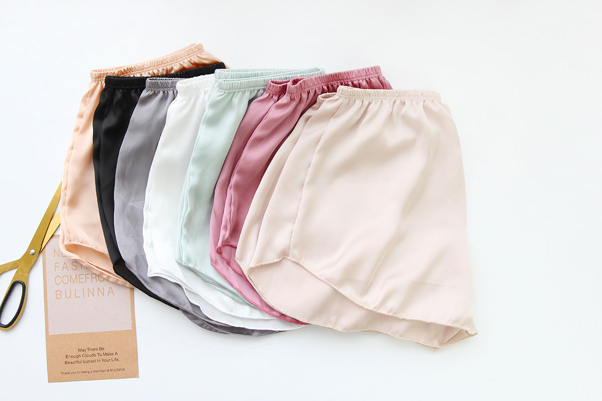 One silk faux leather underpants