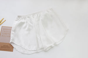 One silk faux leather underpants