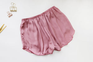 One silk faux leather underpants