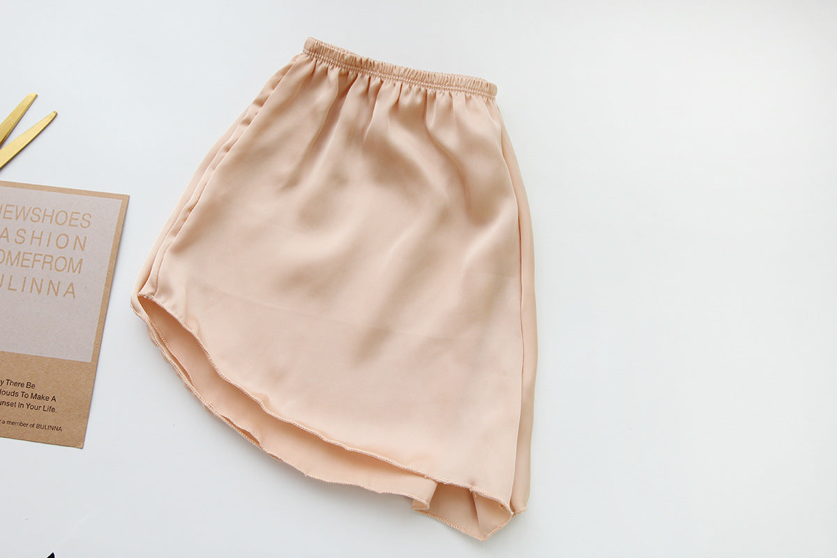 One silk faux leather underpants