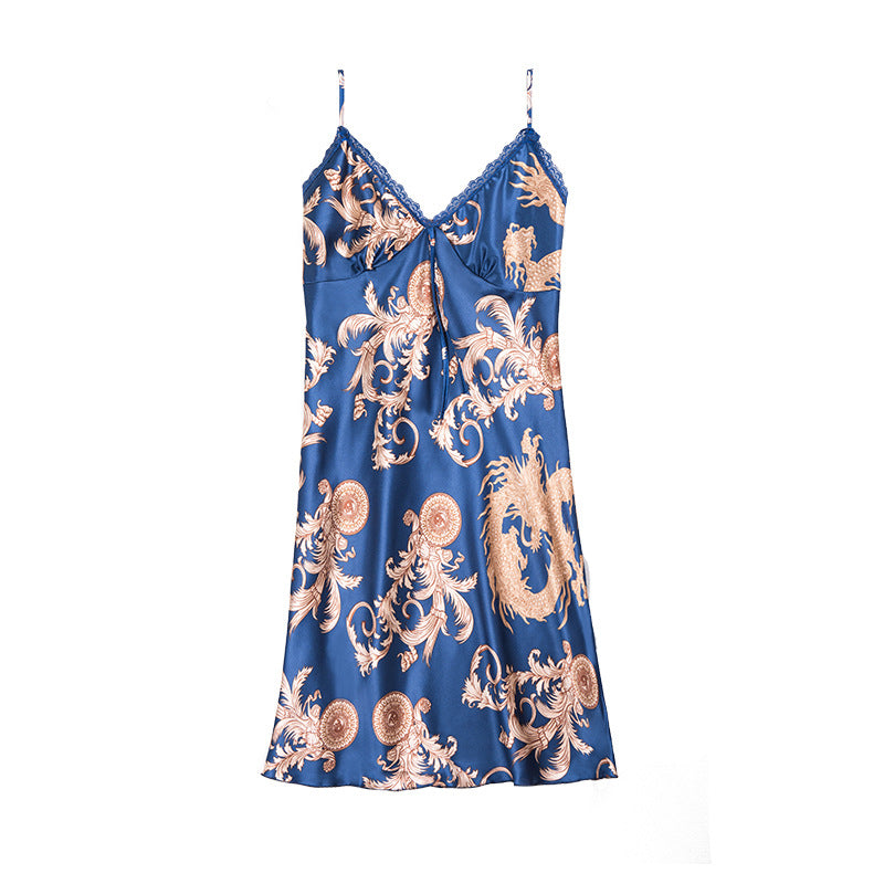 Faux silk nightgown