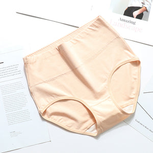 One high-waist cotton brief