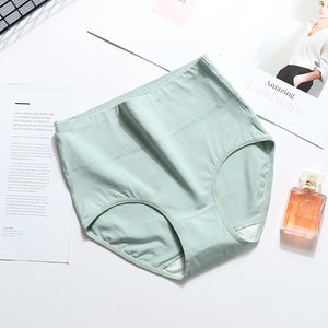 One high-waist cotton brief