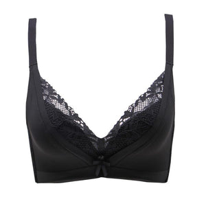 Sexy bra lace women's thin underwear without steel ring