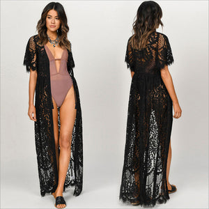 Long beach lace kaftan