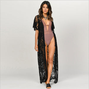 Long beach lace kaftan