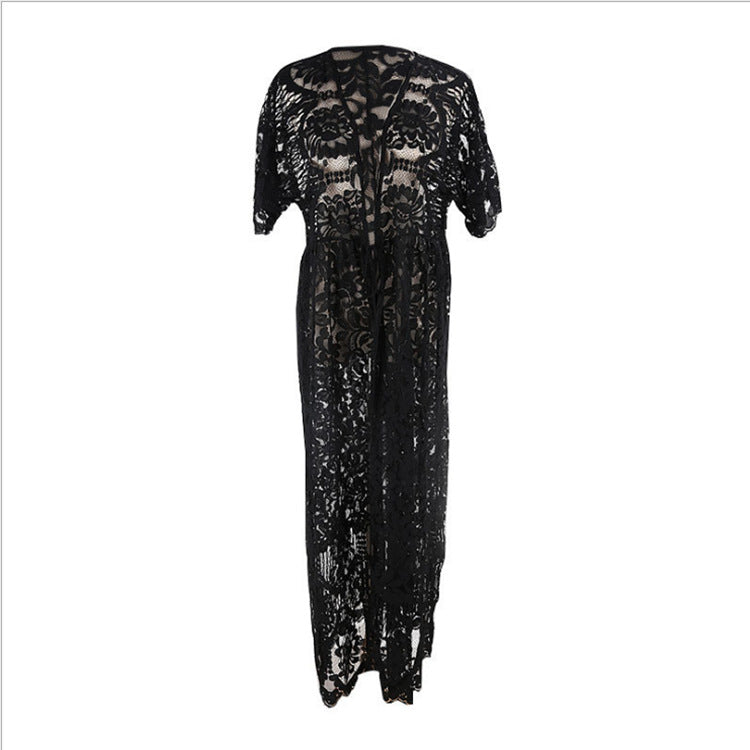 Long beach lace kaftan