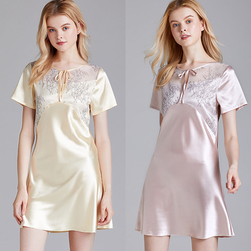 Faux silk nightgown