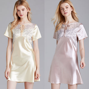 Faux silk nightgown