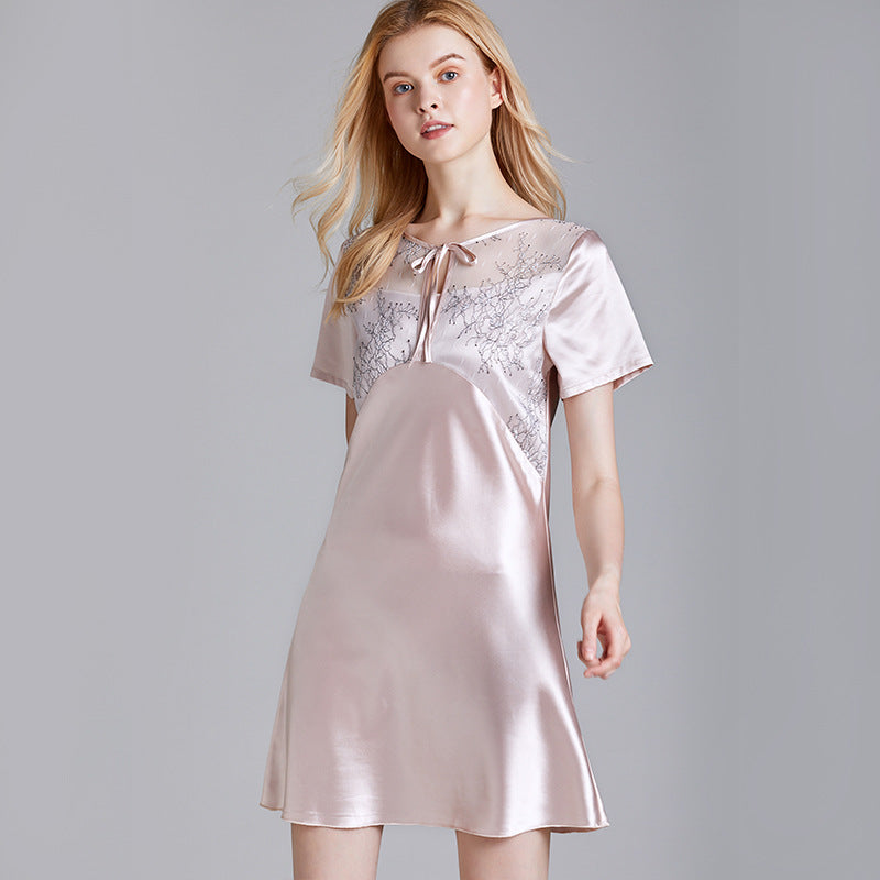 Faux silk nightgown