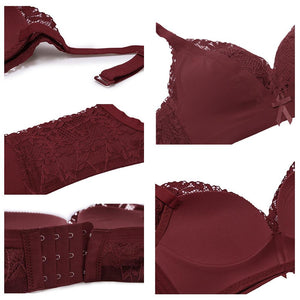 Sexy bra lace women's thin underwear without steel ring