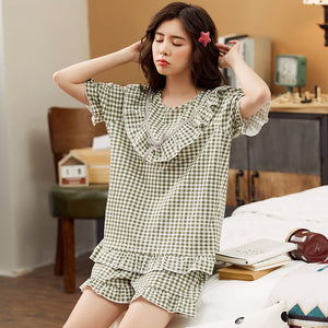 Home cotton pajamas set