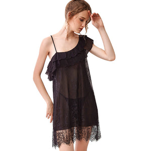 Sexy lace long nightgown