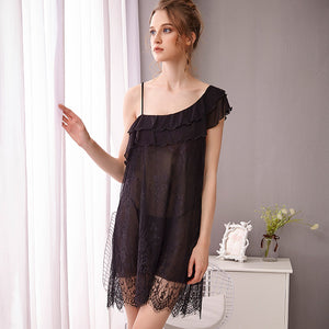 Sexy lace long nightgown