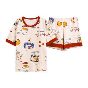 Home cotton pajamas set