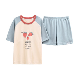 Home cotton pajamas set