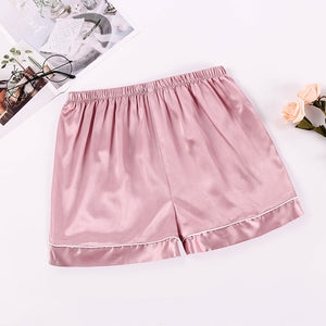 One silk faux leather underpants