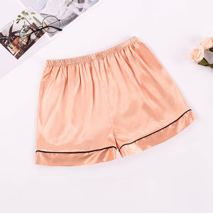 One silk faux leather underpants