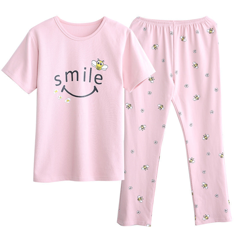 Home cotton pajamas set