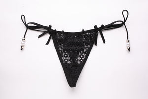 One sexy lace brief with low waist