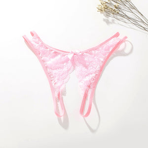 Lace women's underwear cutout temptation thong panties