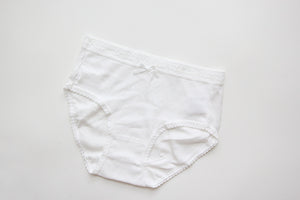 One low-waist lace brief cotton underwear