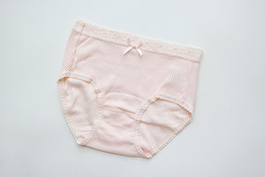 One low-waist lace brief cotton underwear