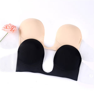 Bra without shoulder strap