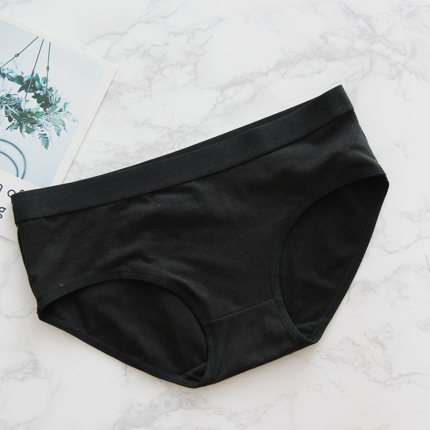 One cotton inner brief