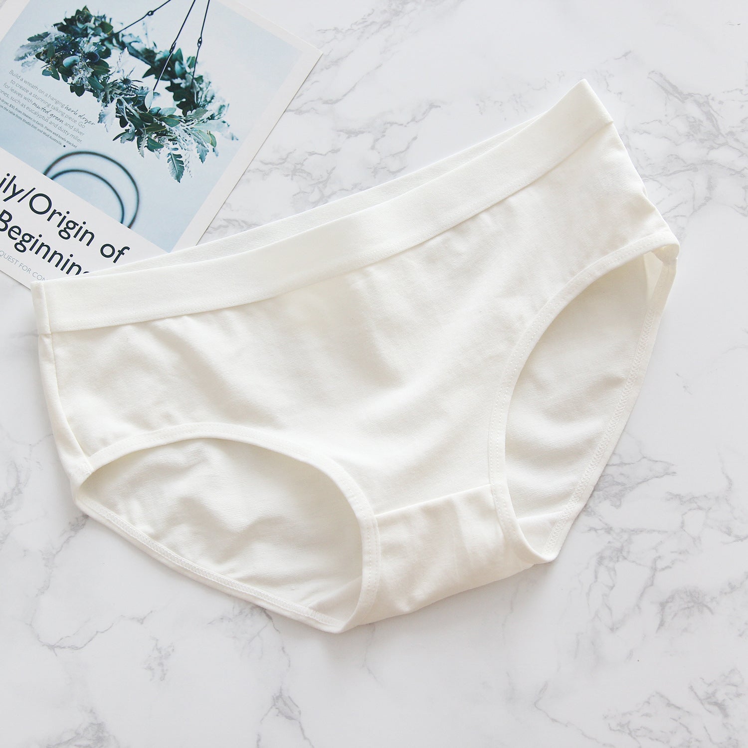 One cotton inner brief