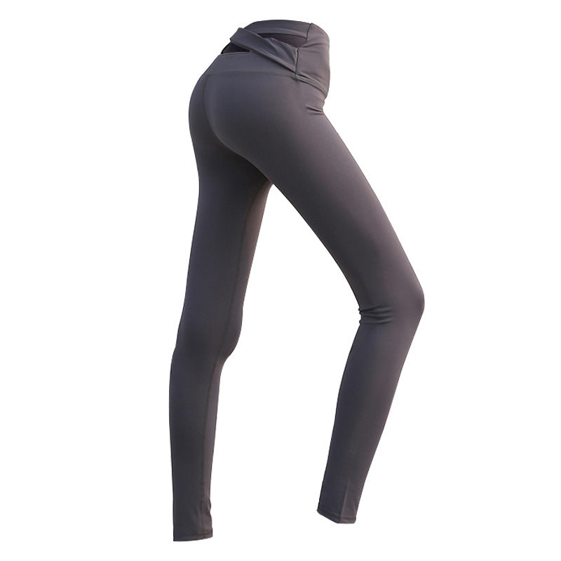 Sporty high-rise yoga pants