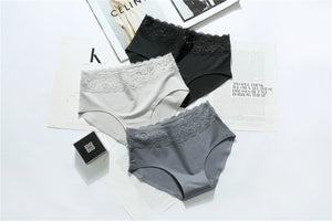 One high-waist cotton brief