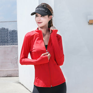 Long-sleeved yoga jacket